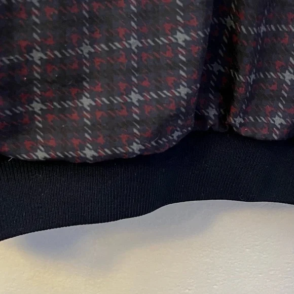 SUN MOUNTAIN Vintage Golf Windbreaker Pullover Plaid Reversible Sz Large Pockets - Picture 7 of 10